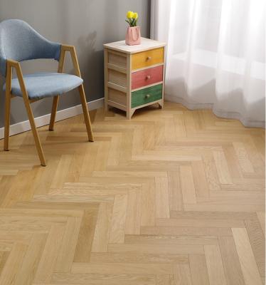 China Modern Oak Herringbone With Natural Color Wire Draw Engineered Wood Flooring for sale