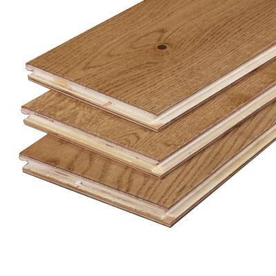 China 15mm modern oak flooring environmental protection solid wood multilayer geothermal engineered wood flooring for sale