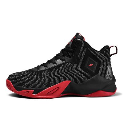 China ARCH SUPPORT basketball shoes wholesale black and red hot sale fashion sneakers, clunky men sneakers shoes en venta