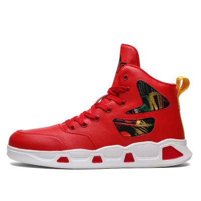 China Anti-slippery Mens Basketball Sneakers Fashion Sports Shoes Brand, Custom Branded Basketball Sneakers, High Top Basketball Sneakers For Men à venda