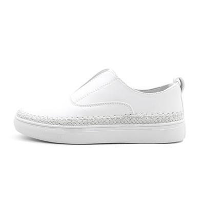 中国 2019 Anti-odor Female Branded For Girl White Flat Running Ladies First Copy School Shoes Wedges Casual Genuine Leather Women Shoe 販売のため