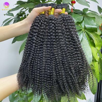 China Thick and Durable 10A I-TIP Curly Curly Curly Hair Extension Hair Extension for sale