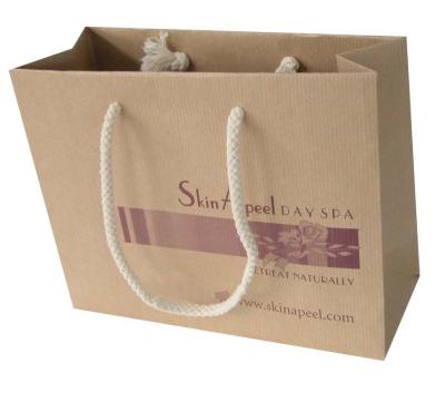 China Colorful Printing Brown Kraft Paper Bags With Handles For Eco Friendly Packaging for sale