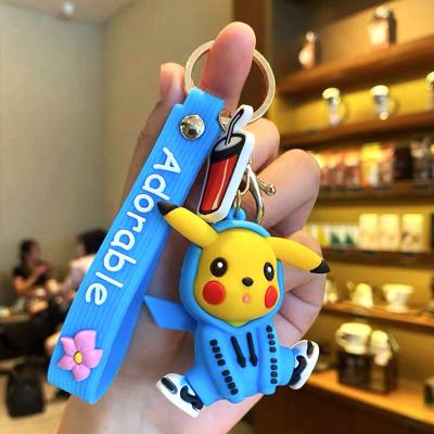 China Pikachu Charmander Psyduck Psyduck Snorlax Squirtle Anime Pokemo Fashion Bag Keychain Accessories Keychain Pendant Key Chains Accessories Birthday Gifts Decoration for sale