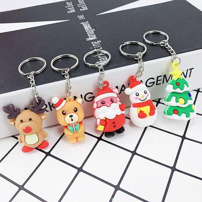 China Santa Claus Elk Snowman Keychain New Santa Claus Elk Snowman Keychain New Navidad Christmas Decoration Kids Gift Christmas Gift Merry Christmas 2021 for sale