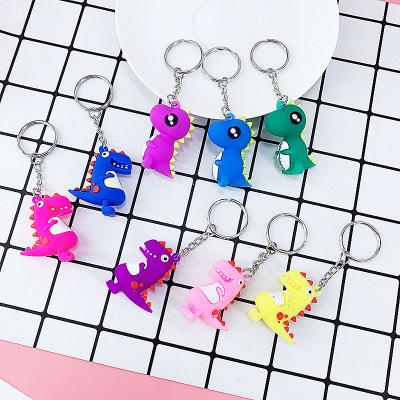 China Small Dinosaur Cute Animal Dinosaur Key Chain Gift Cartoon Key Chains For Women Bag Charm Key Ring Pendant Gifts for sale