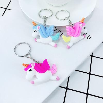 China Wholesale New Pegasus unicorn gift personality men's and women's couples key chain bag pendant pendant creative key chain for sale