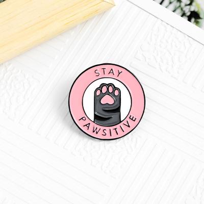 China Festival Cats Club Pin Badge Kitten Brooches Lapel Cute Animal Jewelry Gift Cat Planet Moon Cafe Paw Pin Lapel Jeans Bag Custom Shirt Bag for sale