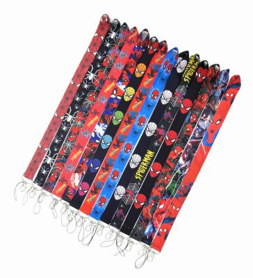 China Promotional Lanyards Gift Spiderman Cell Phone Lanyard For Keys ID Card Pass Gym USB Badge Holder DIY Hang Rope Tags Strap Neck for sale