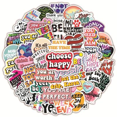 China New Style 50Pcs Cartoon Sticker Pack Vinyl Inspired Stickers Waterproof Durable Laptop Sticker Decals For Computer for sale