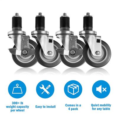 Chine Modern Expanding Stem Caster Set Wheel 4 Heavy Duty à vendre