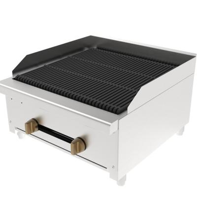 Chine High Quality and Latest Design Countertop Gas Lava Briquette Charbroiler Easily Cleaned à vendre