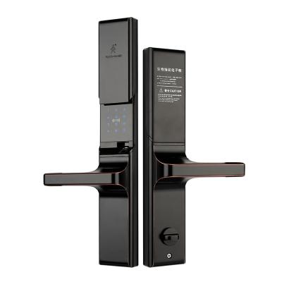 China Electronic Touch Screen Digital Apartment Secure Fingerprint Biometric Screen Door Lock for sale