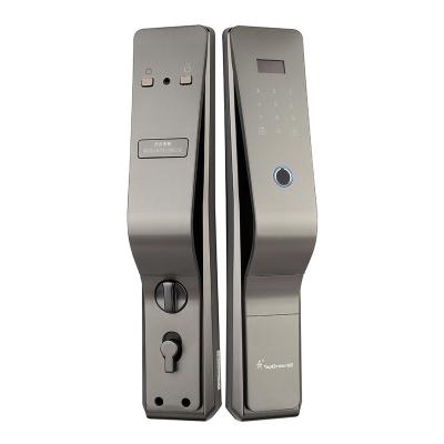 China Apartment rfid card hotel lock management system used rf security electric online smart door locks record fingerprint for sale