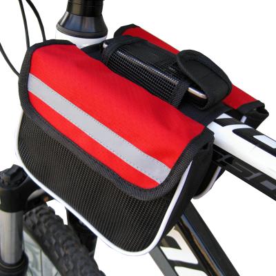 China Unisex Mountain Bike Frame Bag Large Capacity Water Proof Sports Bike Travel Bicycle Waterproof Mount Bag Bicycle Top Tube for sale