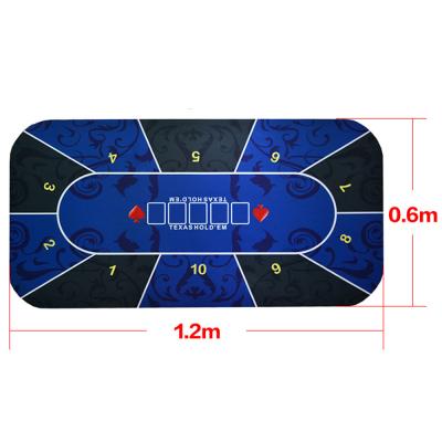 China Texas Hold 'Em Poker 1.2m Texas Hold 'em Poker Chip Desk Pad Sic Table Top Digital Printing Casino Poker Board Game Poker Mat Suede Rubber Table Cloth for sale