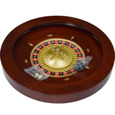 China Wood+Metal 50*9.3cm Casino Wooden Roulette Wheels Poker Chips Set Roulette Cases Casino Wheel Wooden Bingo Set Party Game Wholesale 1pcs for sale