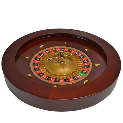 China Wood+Metal 45*8.5cm Casino Roulette Bingo Game Entertainment Wooden Party Game Wooden Chips Wheel Poker Set Roulette Casino Roulette 1pcs for sale