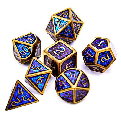 China DND Sets Wholesale DND Dies High Quality Zinc Alloy Polyhedron 7 Piece Sets Metal D and D Dies for sale