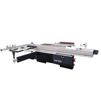 China Horizontal Wood Panel Cutting Plate Circular Sliding Table Saw Machine With Saw Blade Fence for sale