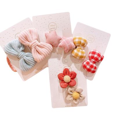 China Lead Free Wholesale Charare Colorful Cloth Fabric Children's Handmade Nickel And Hair Accessories Hair Rope for sale