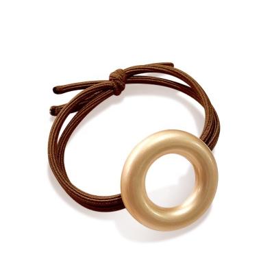 China Decorate Simple New Style Geometric Metal Hair Band Circle Square Brown Hair Accessories for sale