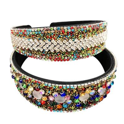 China / Fashion luxury new 4cm wide edge crystal headband woman accessories for sale