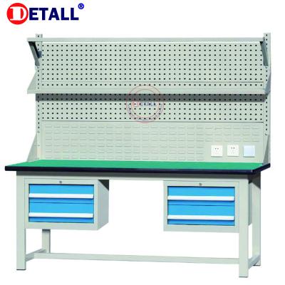 China Industrial Durable Stable Steel Garage Workbenches Tool Cabinet Work Bench With Tools for sale