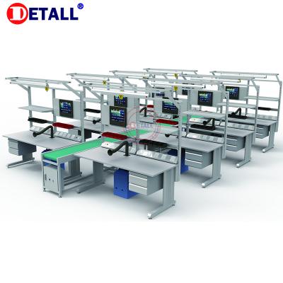 China Detall TV Electric Laptop Electric Led Assembly Line With Motor And ESD Function for sale