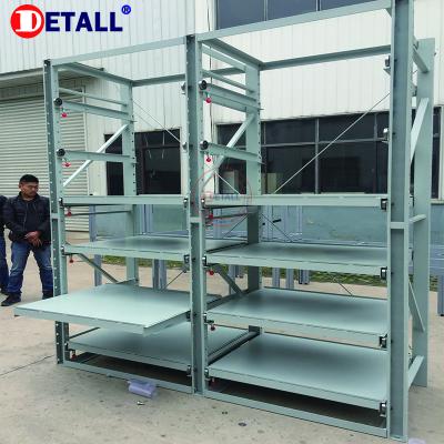 China Suitable For Customized Outdoor Warehouse Drawer Mold Racking Shelving Mobile Shelving With Rail Sliding for sale