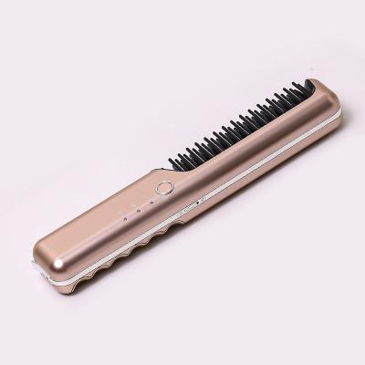 China Cordless Hair Straightener Comb Sweep Passionate Electric Straightener Brush Cordless Hair Straightener for sale