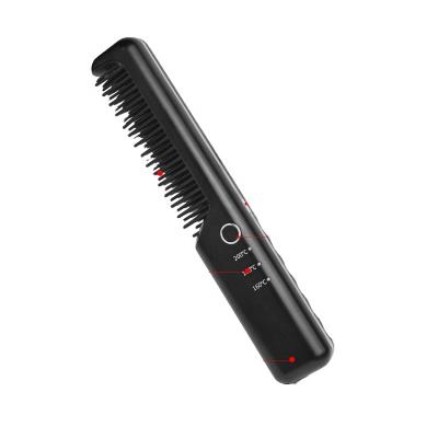 China Cordless Hair Straightener Comb Sweep Straightener Passionate Electric Brush Hair Care Hair Straightener for sale