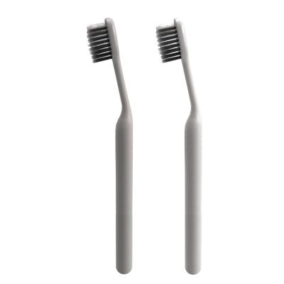 China Professional High Quality Double Bristled Wire Brush Raised Toothbrush To Remove Plaque For Support Adult Customization for sale