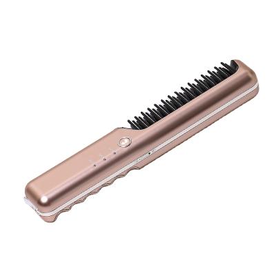 China Cordless Hair Straightener Comb Sweep Passionate Electric Straightener Brush Cordless Hair Straightener for sale