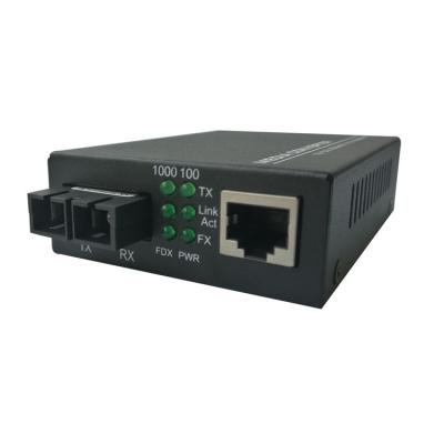 China SBS 10/100Base-TX Dual Single Mode Fiber Optic Media Converter for sale