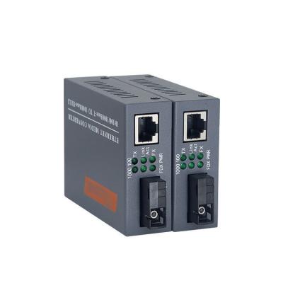 China SBS 100M 1000M Fiber Media Converter Gigabit Fiber Converter HTB-GS-03/AB 10m for sale