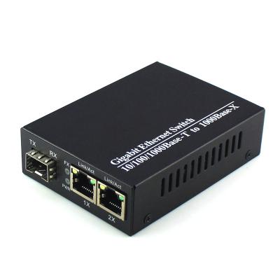 China SBS 2RJ45 1Solt Media Optical Fiber Converter for sale