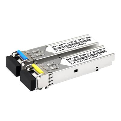 China CX0017 SC/UPC Connector Simplex WDM 1.25G SFP 20Km BiDi Module Transceiver for sale