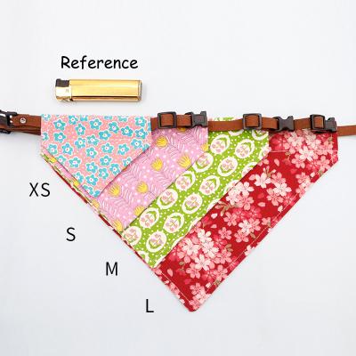 China Viable Personalized Washable Colorful Dogs Pets Adjustable Collar Bib Neckerchief Scarf Bandanas for sale