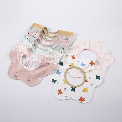 China 2019 Soft Antibacterial Biodegradable Baby Bibs With Organic Cotton for sale