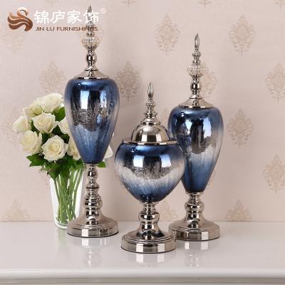 China Modern Home Decor Pieces Custom Glass Craft Decoration Large Indoor Flower Vase for sale