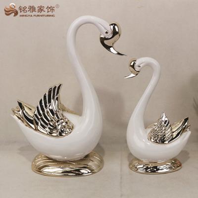 China Europe resin swan statue wedding decoration for favors for sale