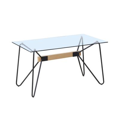 China Modern Free Sample High Quality Glass Dining Table for sale