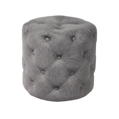 China Cheap Modern Hot Selling Cheap Tufted Stool Round for sale