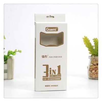 China New Design Recyclable OEM Customized Rectangle Packaging Box Color Paper Box With Window for sale