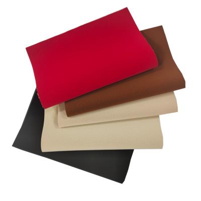 China Waterproof Velvet Synthetic PU Paper Leather Handfeeling New Style Soft Woven Backing For Shoes And Bags for sale