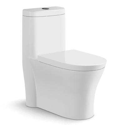 China High Quality Modern Flush Sanitary Ware Sanitary Ware High Quality Modern Flush Strap Sanitary Ware One Piece Double Porcelain WC Bathroom Toilet Bowl for sale