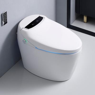 China Wholesale Price Wc Automatic Bidet Bathroom Intelligent Toilet Tankless Automatic Operation Single Piece Smart Toilet For Hotel for sale