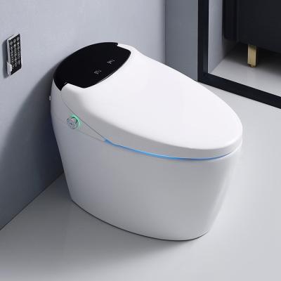 China Modern ceramic sanitary ware automatic inodoros intelligentes one piece bathroom ware siphon spray flushing smart toilet for sale