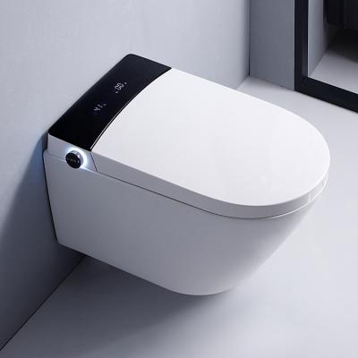 China Automatic Operation Modern Bathroom Ware Hanging Toilet Electronic Bidet Wc Smart Inodoros Wall Hung Smart Toilet With Hidden Cistern for sale